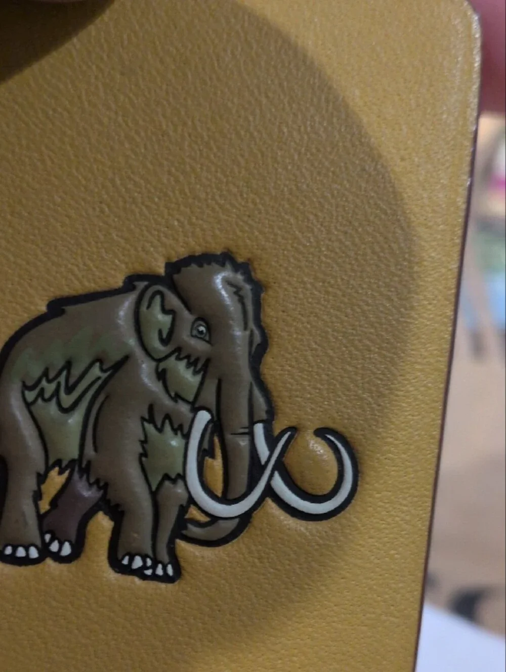 Coach Glovetanned Leather Woolly Mammoth Hang Tag ULTRA RARE HTF